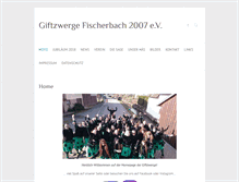 Tablet Screenshot of giftzwerge-fischerbach.de